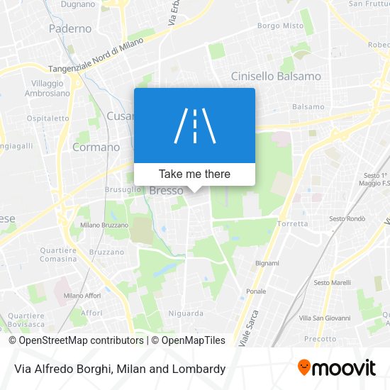 Via Alfredo Borghi map