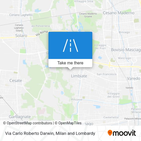 Via Carlo Roberto Darwin map