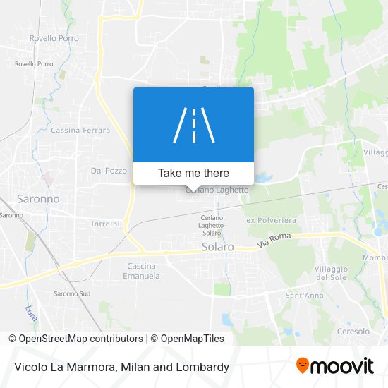 Vicolo La Marmora map