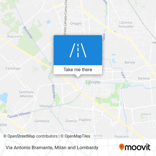 Via Antonio Bramante map