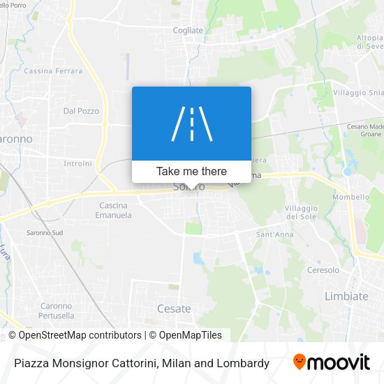 Piazza Monsignor Cattorini map