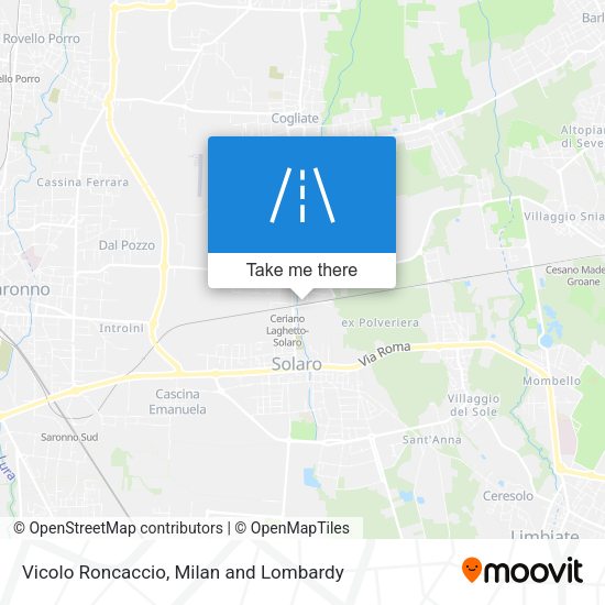 Vicolo Roncaccio map
