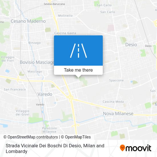 Strada Vicinale Dei Boschi Di Desio map