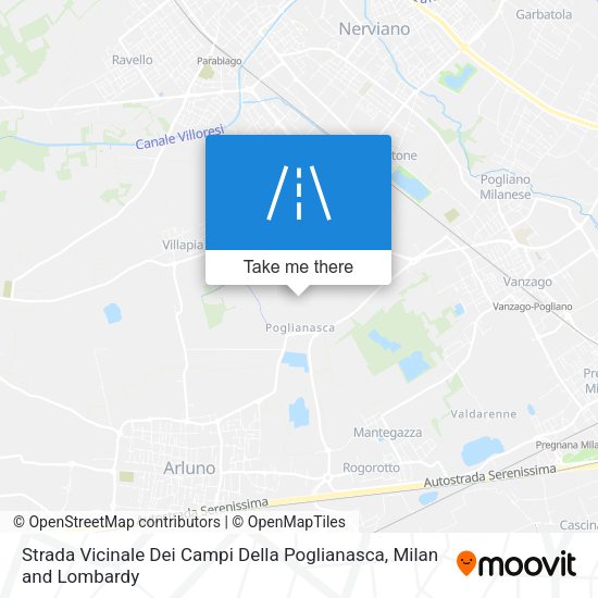 Strada Vicinale Dei Campi Della Poglianasca map