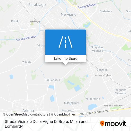 Strada Vicinale Della Vigna Di Brera map