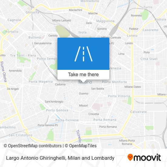 Largo Antonio Ghiringhelli map