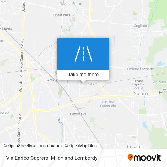 Via Enrico Caprera map