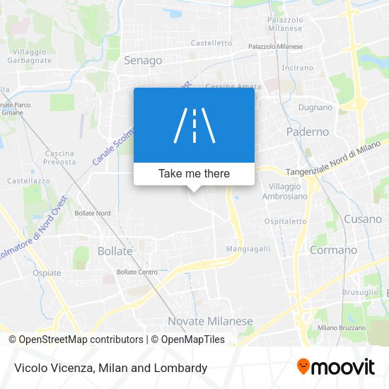 Vicolo Vicenza map