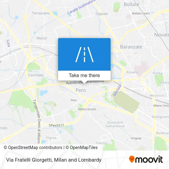 Via Fratelli Giorgetti map