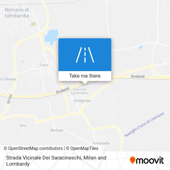Strada Vicinale Dei Saracineschi map