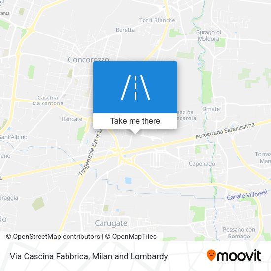Via Cascina Fabbrica map