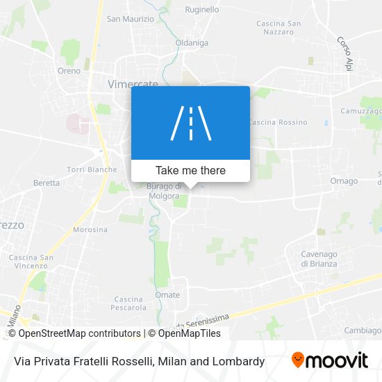 Via Privata Fratelli Rosselli map