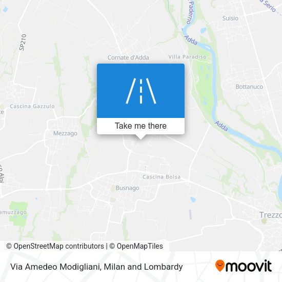 Via Amedeo Modigliani map