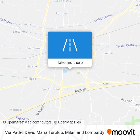 Via Padre David Maria Turoldo map