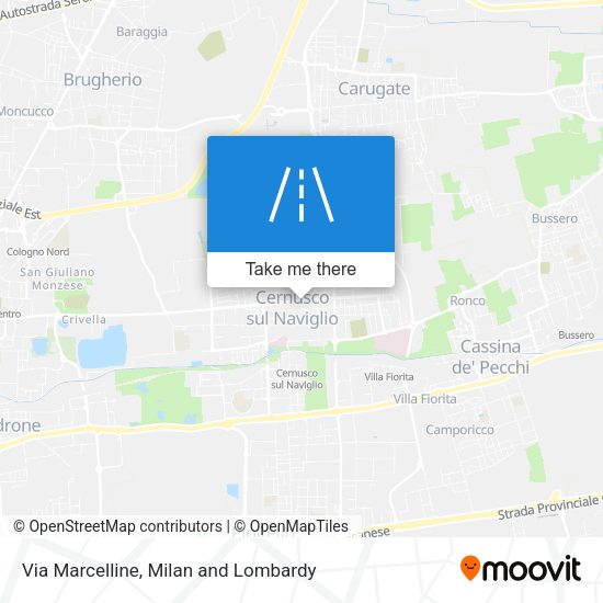 Via Marcelline map