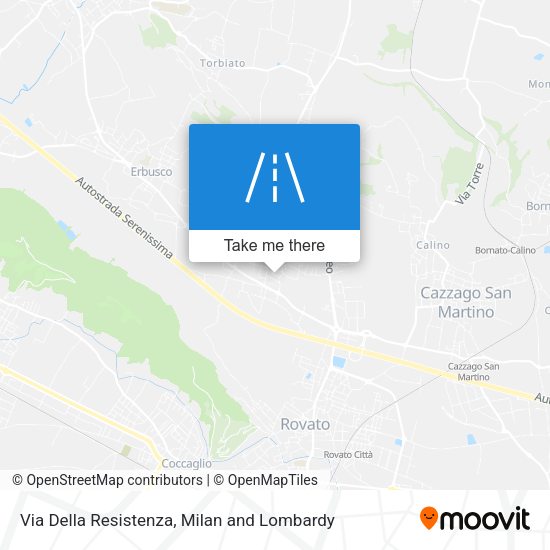Via Della Resistenza map