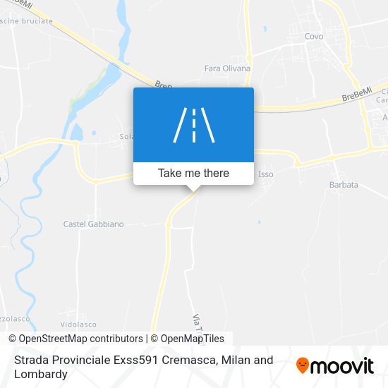 Strada Provinciale Exss591 Cremasca map