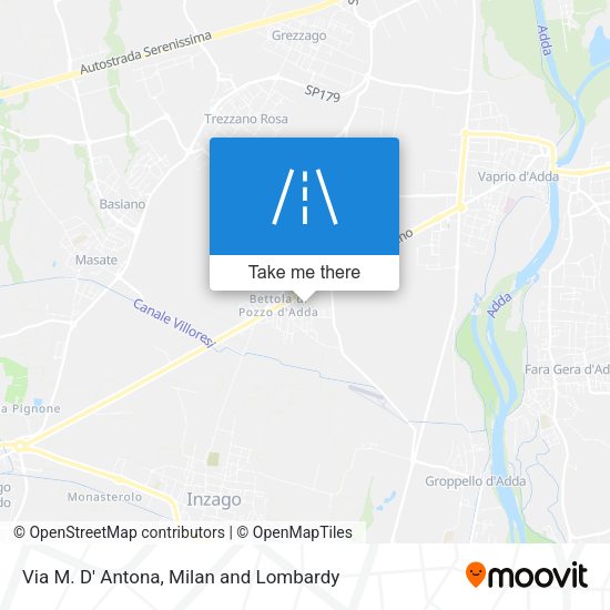 Via M. D' Antona map