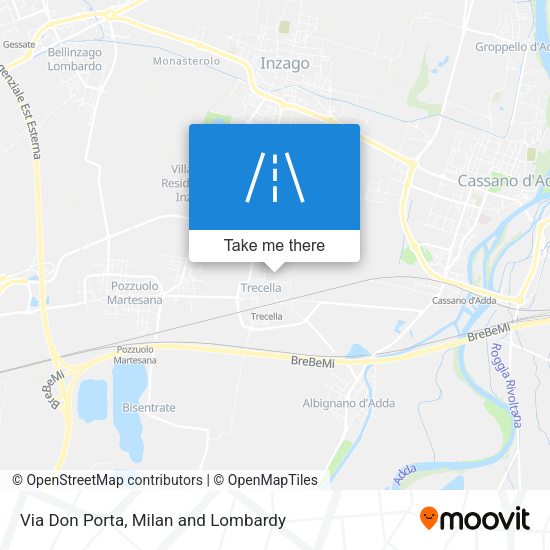 Via Don Porta map
