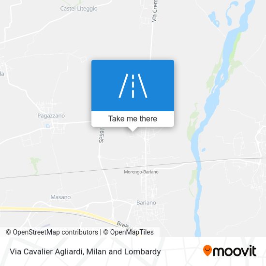 Via Cavalier Agliardi map