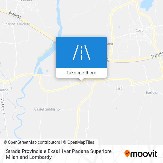 Strada Provinciale Exss11var Padana Superiore map