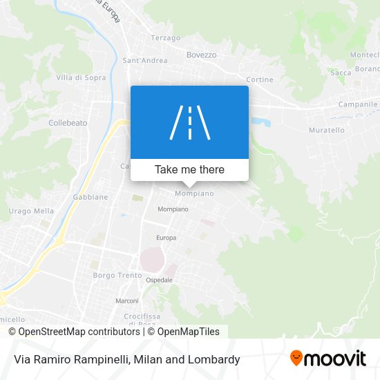 Via Ramiro Rampinelli map
