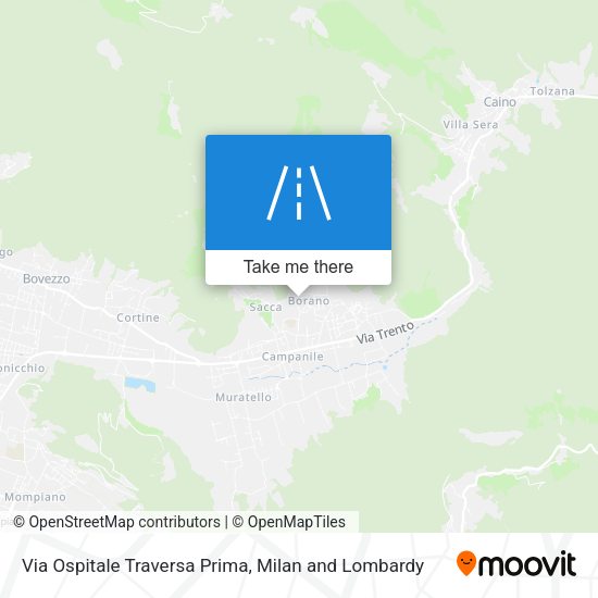 Via Ospitale Traversa Prima map