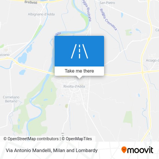 Via Antonio Mandelli map