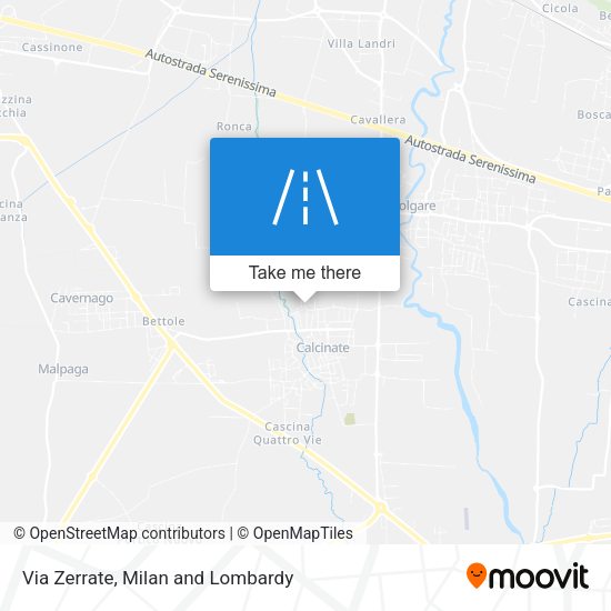 Via Zerrate map