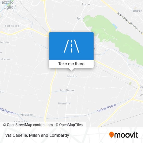 Via Caselle map