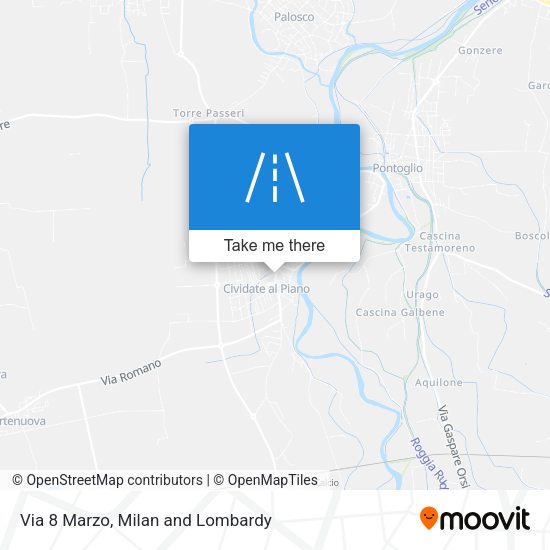 Via 8 Marzo map