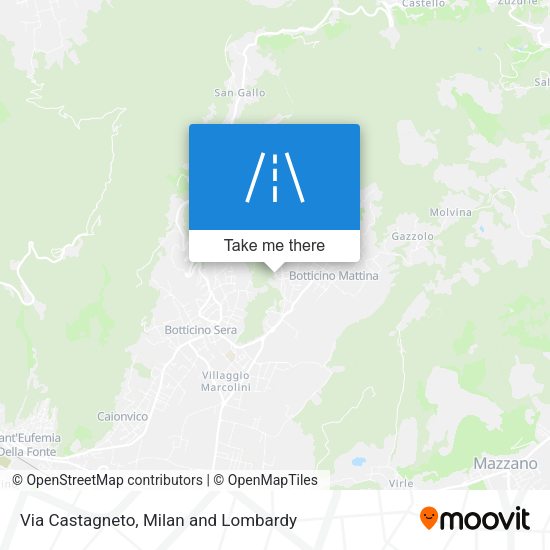 Via Castagneto map