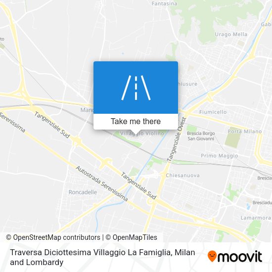 Traversa Diciottesima Villaggio La Famiglia map