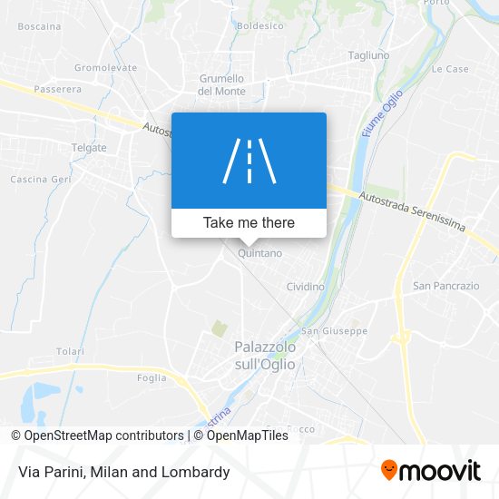 Via Parini map