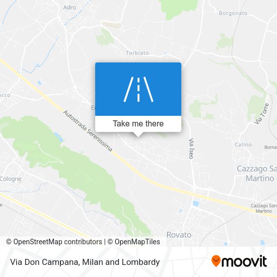 Via Don Campana map