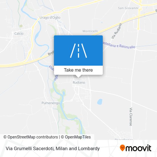 Via Grumelli Sacerdoti map