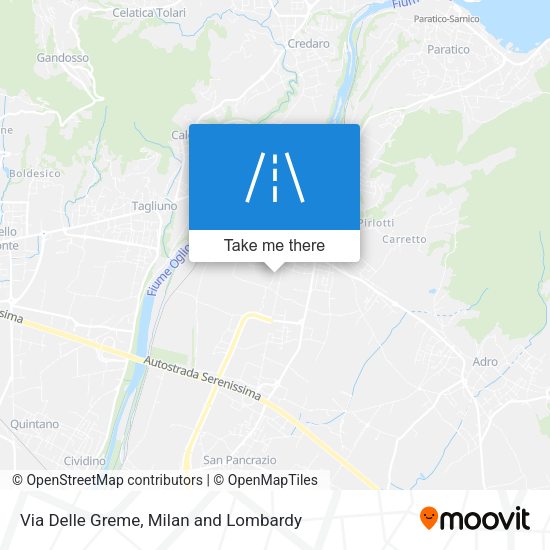 Via Delle Greme map