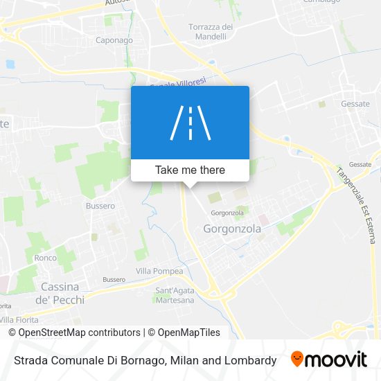 Strada Comunale Di Bornago map