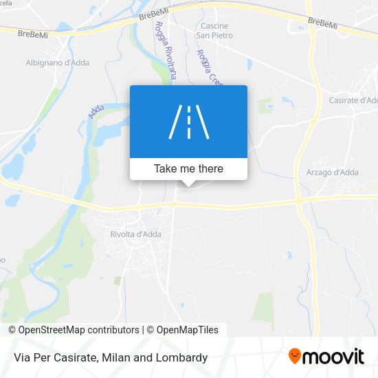 Via Per Casirate map