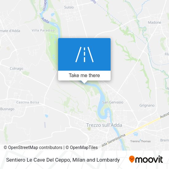 Sentiero Le Cave Del Ceppo map
