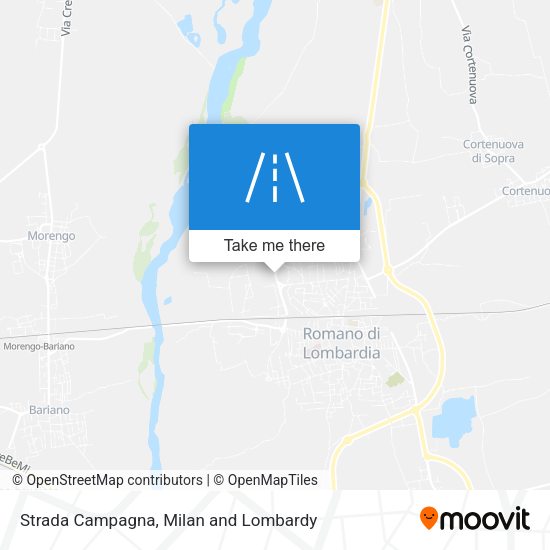 Strada Campagna map
