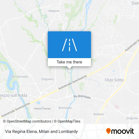 Via Regina Elena map