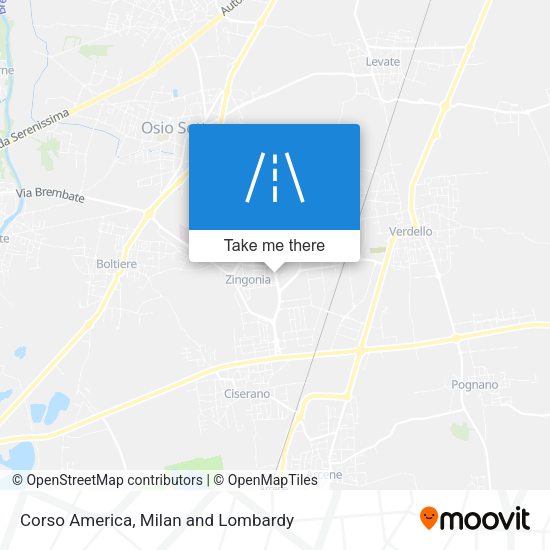 Corso America map