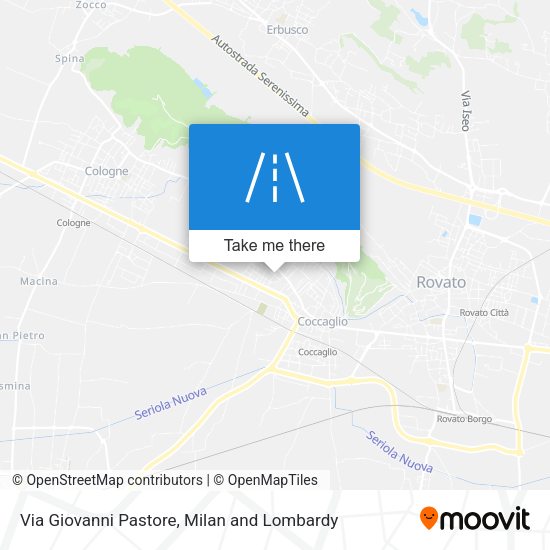 Via Giovanni Pastore map
