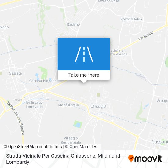 Strada Vicinale Per Cascina Chiossone map