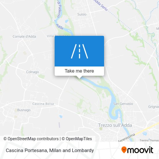 Cascina Portesana map