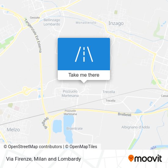 Via Firenze map