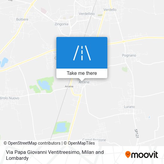 Via Papa Giovanni Ventitreesimo map