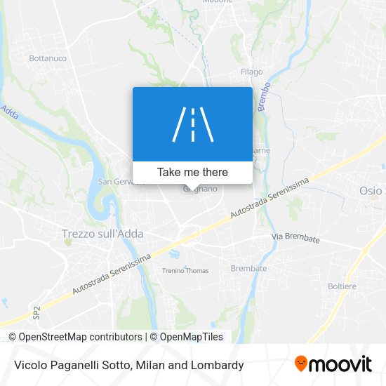 Vicolo Paganelli Sotto map