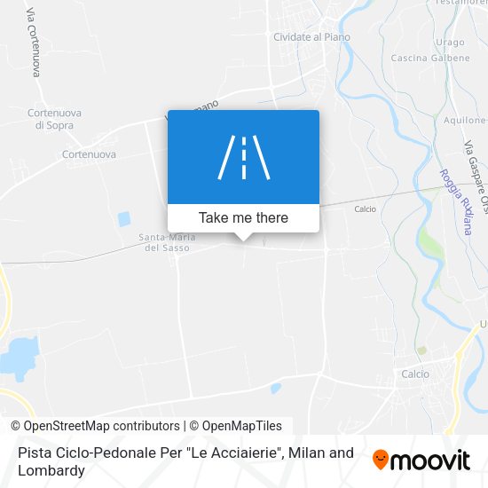 Pista Ciclo-Pedonale Per "Le Acciaierie" map
